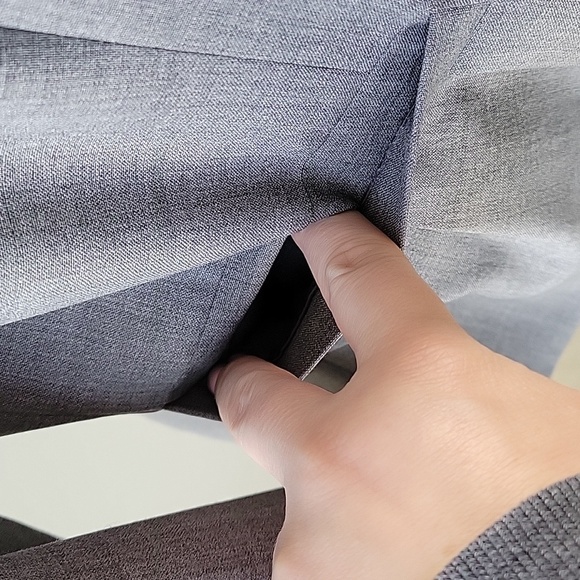 Theory Peplum Wool Blend Lined Women Size 12 Button Closure Blazer Jacket - Picture 8 of 14